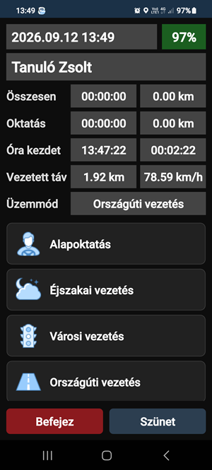 DepoGPS vezet&eacute;s k&ouml;zben